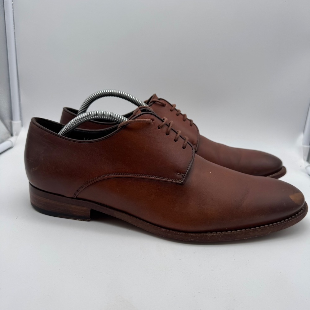 To Boot New York Adam Derrick Mens Brown Leather Oxford Dress Shoes Size 10